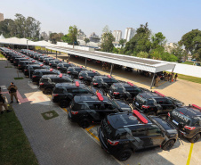 Governador inaugura sede do Batalhão de Patrulha Escolar e entrega 52 viaturas da Rotam