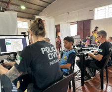 PCPR na Comunidade leva serviços de polícia judiciária e orientações a mais de mil pessoas em Curitiba e Nova Santa Bárbara
