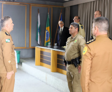 Solenidade militar marca passagem de função de Corregedor-Geral da PMPR