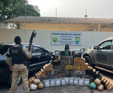 PMPR apreende mais de meia tonelada de maconha em abordagem a veículo