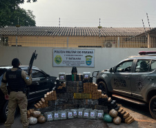 PMPR apreende mais de meia tonelada de maconha em abordagem a veículo