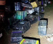 PMPR apreende 8,6 toneladas de maconha em Foz do Iguaçu