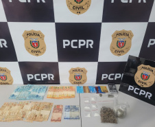 PCPR e PMPR prendem homem em flagrante por tráfico de drogas em São Mateus do Sul