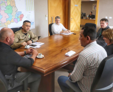 Secretário recebe o vereador de Astorga, Sargento Fernando