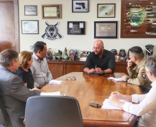 Secretário recebe o vereador de Astorga, Sargento Fernando