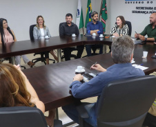 Secretário Hudson se reúne com prefeita e comitiva de Rio Branco do Sul