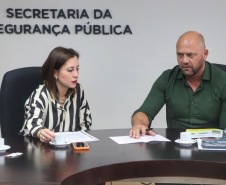 Secretário Hudson se reúne com prefeita e comitiva de Rio Branco do Sul