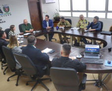 Secretário Hudson se reúne com prefeita e comitiva de Rio Branco do Sul