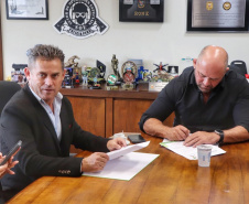 Secretário Hudson recebe vereador Ratinho, de Colombo