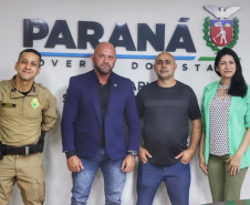 Secretário recebe prefeito e primeira dama de Pitanga