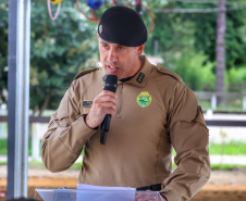 Regimento de Polícia Montada ganha picadeiro coberto para prática de equoterapia