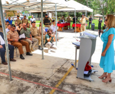 Regimento de Polícia Montada ganha picadeiro coberto para prática de equoterapia
