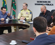 Avanços na segurança pública do Paraná são tema de reunião entre Sesp e AMP 