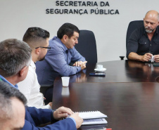 Avanços na segurança pública do Paraná são tema de reunião entre Sesp e AMP 