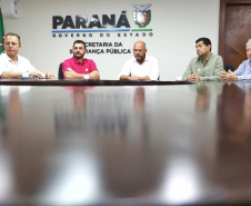 Secretário Hudson recebe prefeito e vice de Marechal Cândido Rondon na Sesp