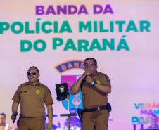 Banda da PMPR estreia no palco principal do Verão Maior e levanta o público em Matinhos