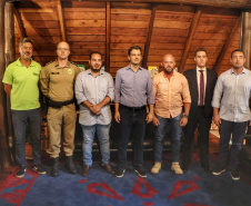 Secretário Hudson e prefeito Eduardo Pimentel discutem sobre integrações de segurança na Capital