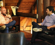Secretário Hudson e prefeito Eduardo Pimentel discutem sobre integrações de segurança na Capital