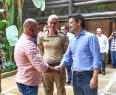 Secretário Hudson e prefeito Eduardo Pimentel discutem sobre integrações de segurança na Capital