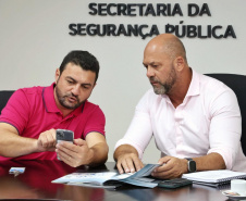 Secretário Hudson recebe prefeito e vice de Marechal Cândido Rondon na Sesp