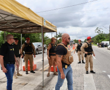  Forças de segurança fazem operação integrada nas rodovias do Litoral 