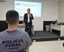 Futuros policiais penais participam de capacitação promovida pela CGE