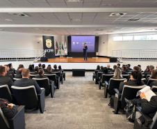 103 policiais civis iniciam formação com palestra sobre integração das forças de segurança