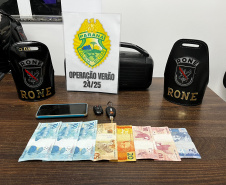 PMPR prende trio suspeito de receptação de veículo furtado em Matinhos