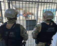 Polícia Penal realiza operação simultânea em sete unidades do Complexo Penitenciário de Piraquara