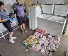  PCPR e Vigilância Sanitária apreendem 161 quilos de carne em Pontal do Paraná