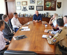 Secretário recebe o vereador de Astorga, Sargento Fernando