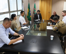 Secretário recebe prefeito de Medianeira 