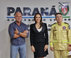 Secretário recebe  deputada estadual Maria Victoria