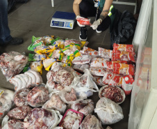  PCPR e Vigilância Sanitária apreendem 161 quilos de carne em Pontal do Paraná