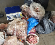  PCPR e Vigilância Sanitária apreendem 161 quilos de carne em Pontal do Paraná