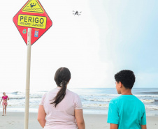 Drones dos Bombeiros fizeram 300 patrulhamentos no Verão Maior Paraná