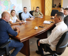 Secretário recebe o vereador de Astorga, Sargento Fernando