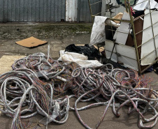  Operação da PCPR com Guarda Municipal contra furtos de fios de cobre prende 6 em Curitiba