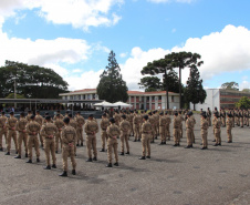 Polícia Militar do Paraná realiza solenidade de troca de comando na academia Policial Militar do Guatupê