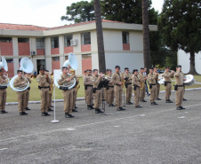 Polícia Militar do Paraná realiza solenidade de troca de comando na academia Policial Militar do Guatupê
