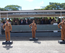 Polícia Militar do Paraná realiza solenidade de troca de comando na academia Policial Militar do Guatupê
