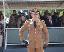 Polícia Militar do Paraná realiza solenidade de troca de comando na academia Policial Militar do Guatupê