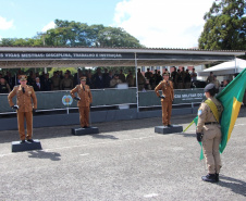 Polícia Militar do Paraná realiza solenidade de troca de comando na academia Policial Militar do Guatupê