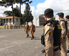 Polícia Militar do Paraná realiza solenidade de troca de comando na academia Policial Militar do Guatupê