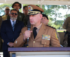 Polícia Militar do Paraná realiza solenidade de troca de comando na academia Policial Militar do Guatupê
