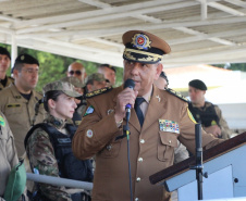 Polícia Militar do Paraná realiza solenidade de troca de comando na academia Policial Militar do Guatupê