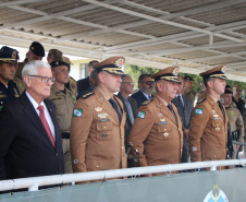 Polícia Militar do Paraná realiza solenidade de troca de comando na academia Policial Militar do Guatupê