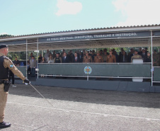 Polícia Militar do Paraná realiza solenidade de troca de comando na academia Policial Militar do Guatupê