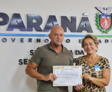 Secretário recebe a vereadora de Curitiba, Tânia Guerreiro