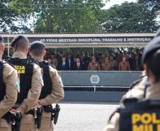 Polícia Militar do Paraná realiza solenidade de troca de comando na academia Policial Militar do Guatupê